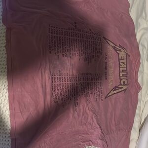 Pink metalica t-shirt